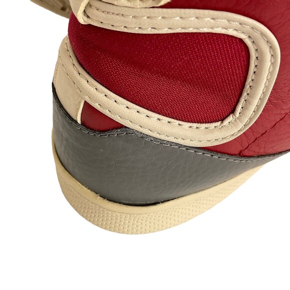 Converse Cons Men’s 10.5 Red Gray White High Top Sneakers Vintage Authenticated - Picture 8 of 11